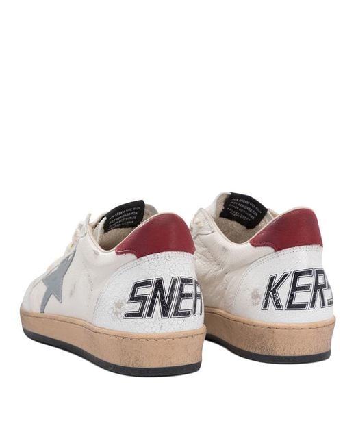 Golden Goose Deluxe Brand White "Ball Star" Sneakers for men