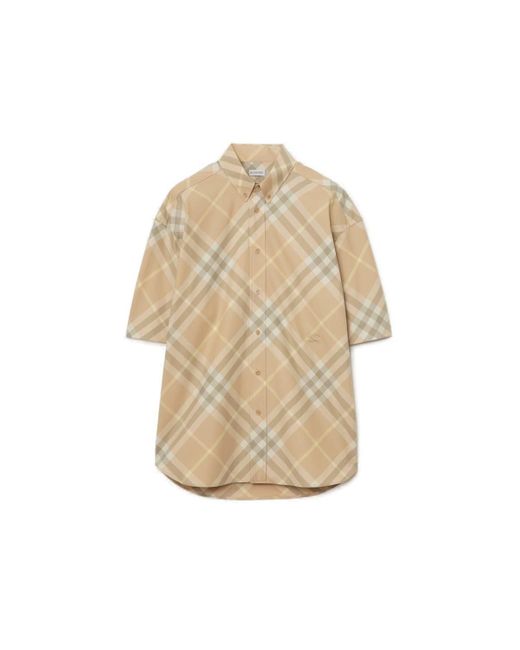 Burberry Natural Check Cotton Shirt for men