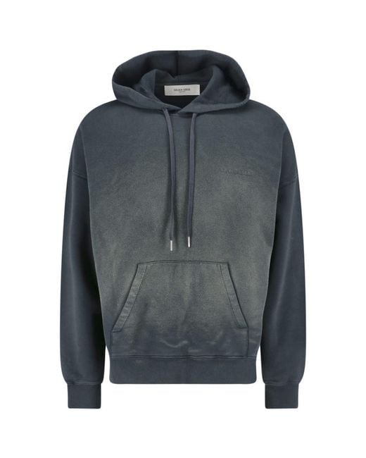 Golden Goose Deluxe Brand Blue Hoodie for men