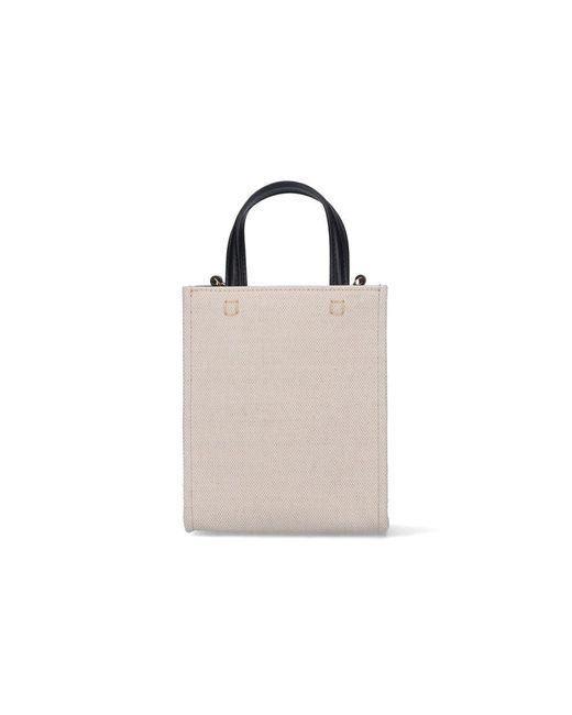 Givenchy White "tote G" Mini Bag