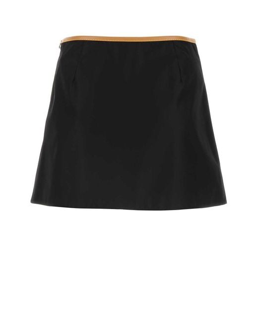 Prada Black Re-Nylon Miniskirt
