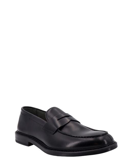 Doucal's Black Flat Shoes for men