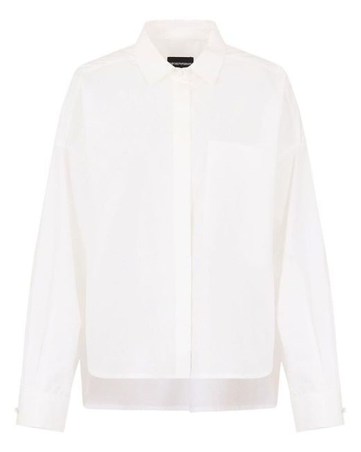 Emporio Armani White Cotton Shirt