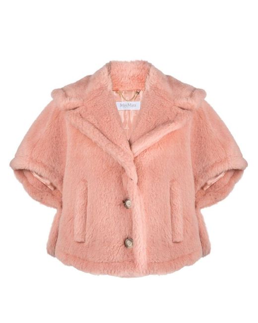 Max Mara Pink Short-sleeved Wool Jacket