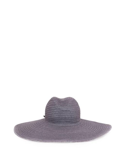 Emporio Armani Purple Fedora Wide Brim Hat