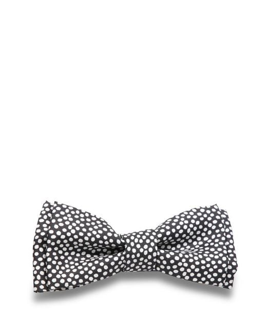 Paul Smith Black Silk Polka Dot Bow Tie for men