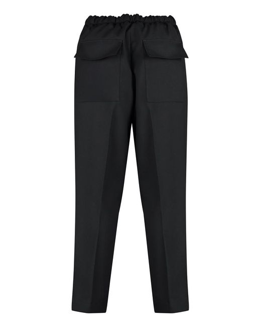 Jil Sander Black Jersey Trousers for men