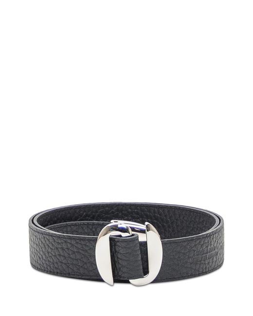 Orciani Gray Long Soft Tip Belt