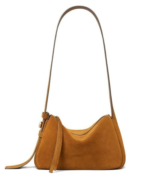 Tory Burch Brown Romy Suede Leather Shoulder Bag