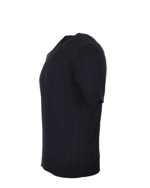 FILIPPO DE LAURENTIIS Black T-Shirts And Polos for men