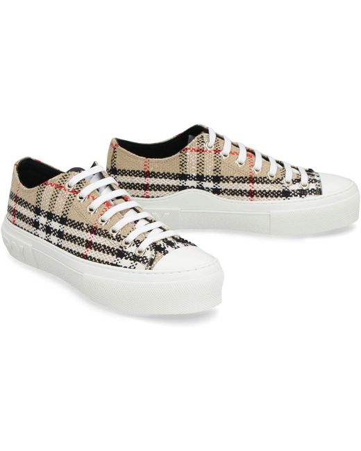 Burberry Black Fabric Low-Top Sneakers