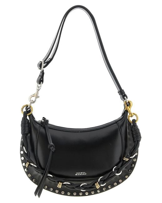 Isabel Marant Black 'Oskan Moon' Shoulder Bag