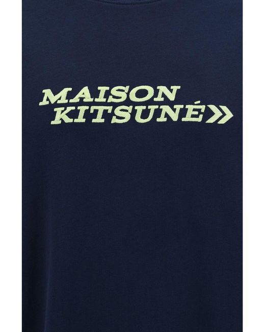Maison Kitsuné Blue Maison Kitsune T-Shirt for men