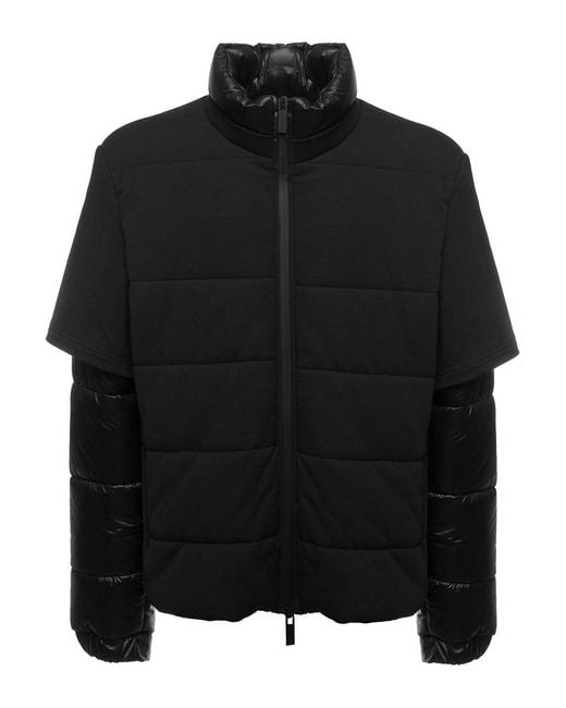 44 Label Group Black Source Doublelayer Puffer Jacket for Men Lyst
