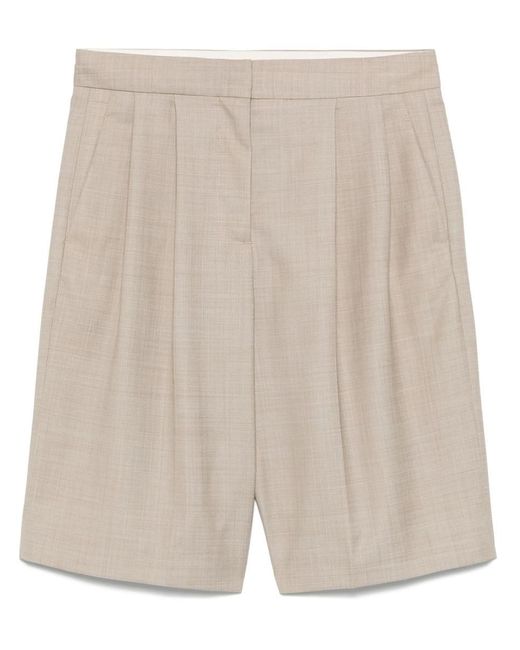 Loulou de Saison Natural Tailored Bermuda Shorts Clothing
