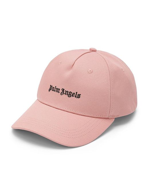 Palm Angels Pink Cap With Embroidered Front Logo
