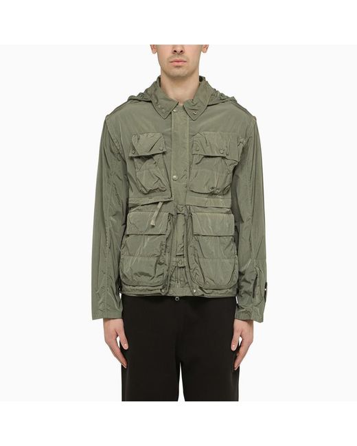 C P Company Green Agave Cargo Field Jacket for men