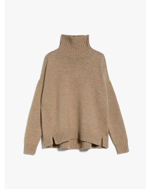 Max Mara Natural Gianna Wool And Cashmere Pullover