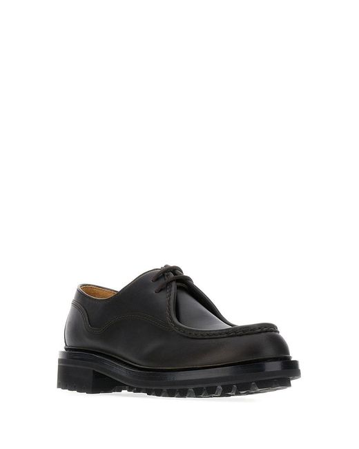 Church's Black Leather Lymington Lace Up Shoes for men