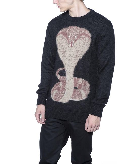 Givenchy Blue Crew Neck Wool Sweater for men