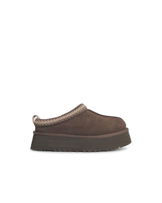 Ugg Brown 'Tazz' Suede Slippers