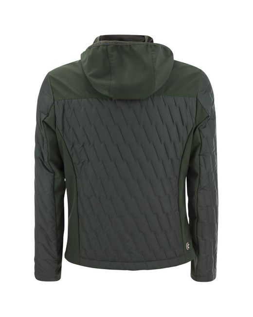 Colmar Green Padded Jacket With Ultrasonic Seams for men