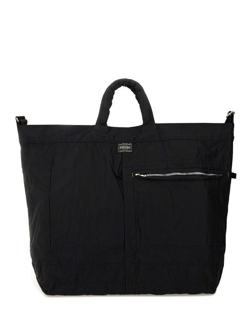 Porter-Yoshida and Co Black 2Way Mile Tote Bag for men