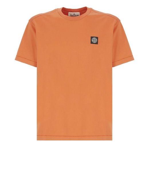 Stone Island T-shirts And Polos Orange for men