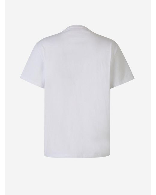 Alexander McQueen White Cotton Logo T-shirt for men
