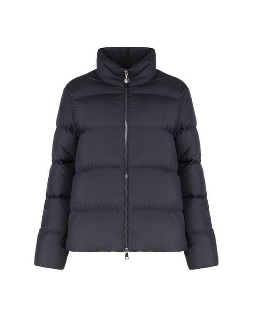 Moncler Blue Mauzun Short Down Jacket