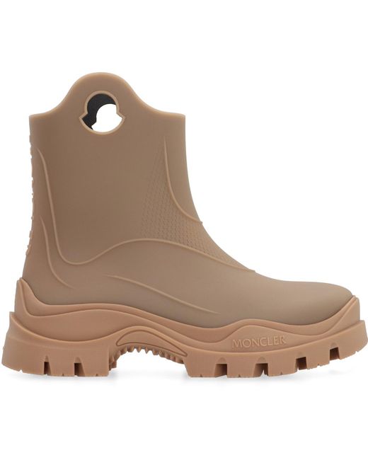 Moncler Brown Misty Rubber Boots