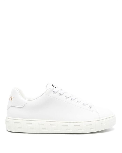 Versace White Greca Sneakers for men