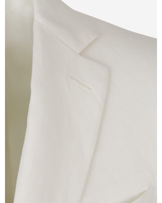 Canali Natural Linen And Silk Suit for men