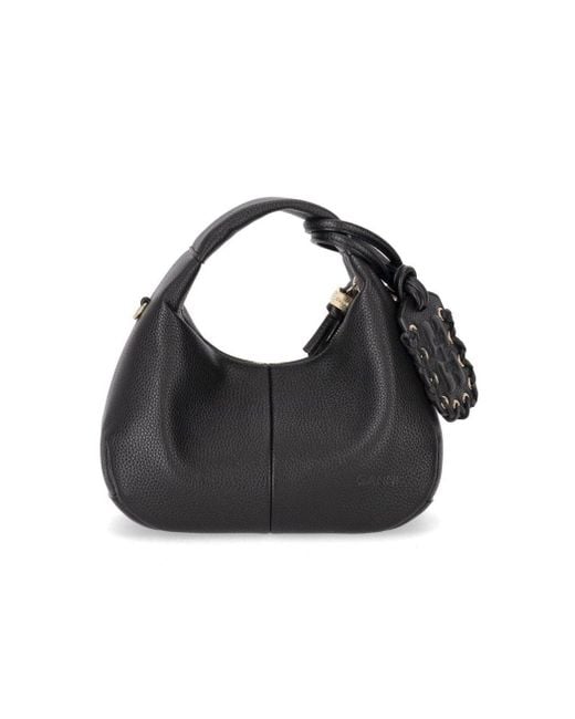 Ganni Black Hobo Mini Bag