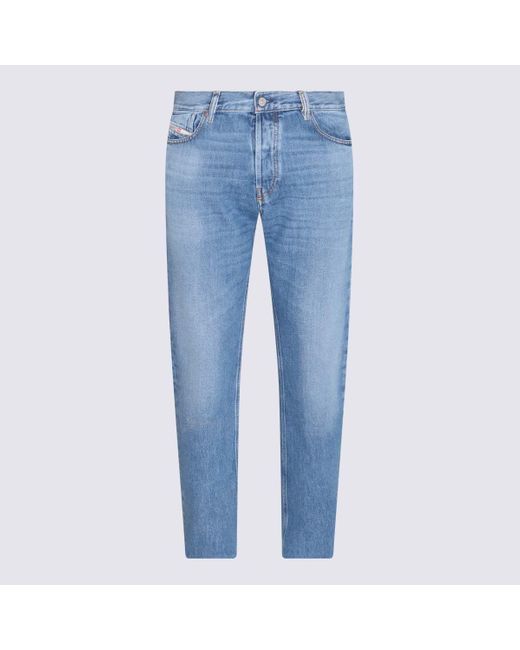 DIESEL Light Blue Cotton 1955 Jeans for Men | Lyst