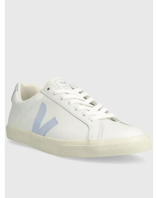 Veja White Esplar Leather Shoes for men