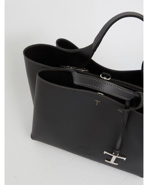 Tod's Gray Mini Leather Bag