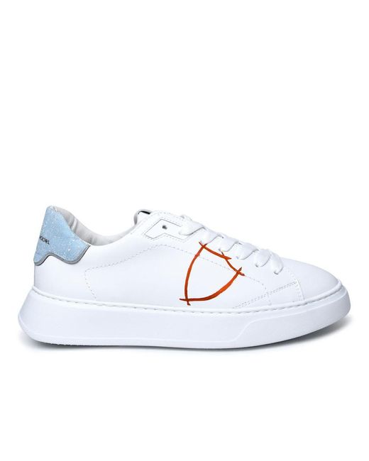 Philippe Model White Leather Sneakers for men
