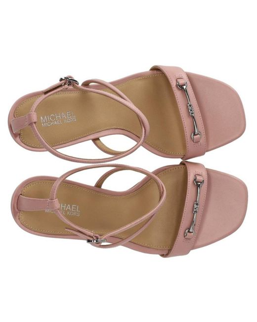 Michael Kors Pink Lena Heeled Sandal