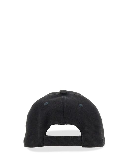 Stella McCartney Black Baseball Hat With Logo Embroidery