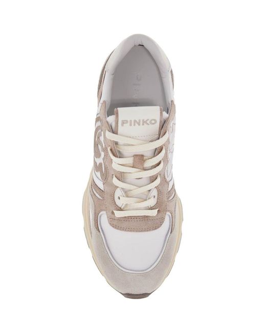 Pinko White Zoe' Low-Top Sneaker