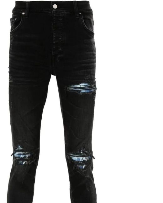 Amiri Black Mx1 Distressed Skinny Jeans - Men's - Elastane/cotton/elastomultiester for men