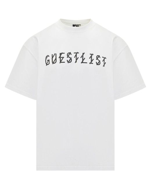 M44 LABEL GROUP White 44 Label Group T-shirt Guestlist Men's for men