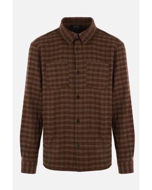 A.P.C. Brown Shirts for men