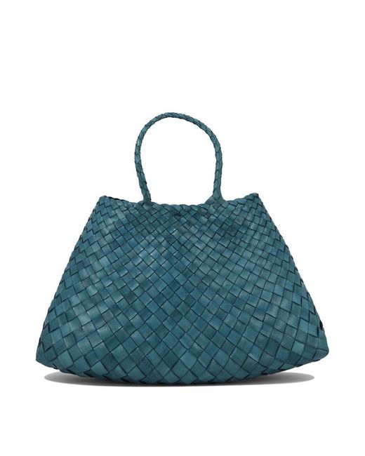 Dragon Diffusion Blue "Santa Croce Small" Handbag