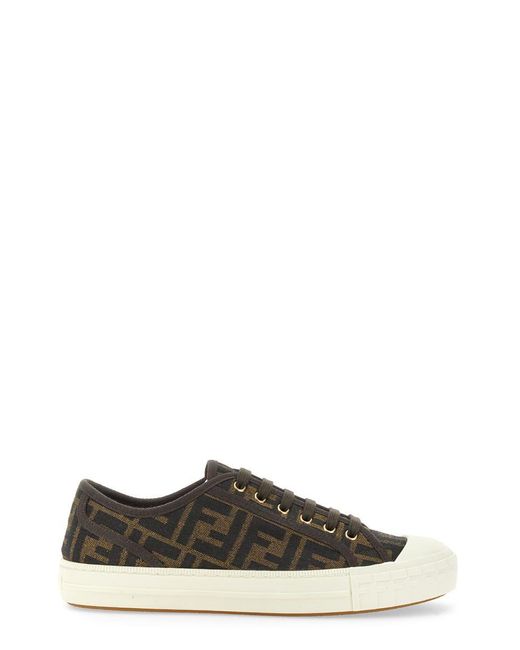 Fendi Brown "Domino" Sneaker