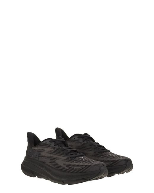 Hoka One One Black Clifton 9 for men