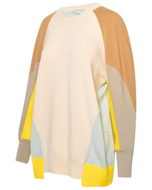 Stella McCartney Orange Brown Wool Oversize Sweater