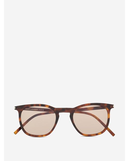 Saint Laurent Natural Round Sunglasses for men