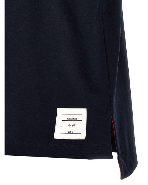 Thom Browne Blue 'Hector With A Hat' T-Shirt for men